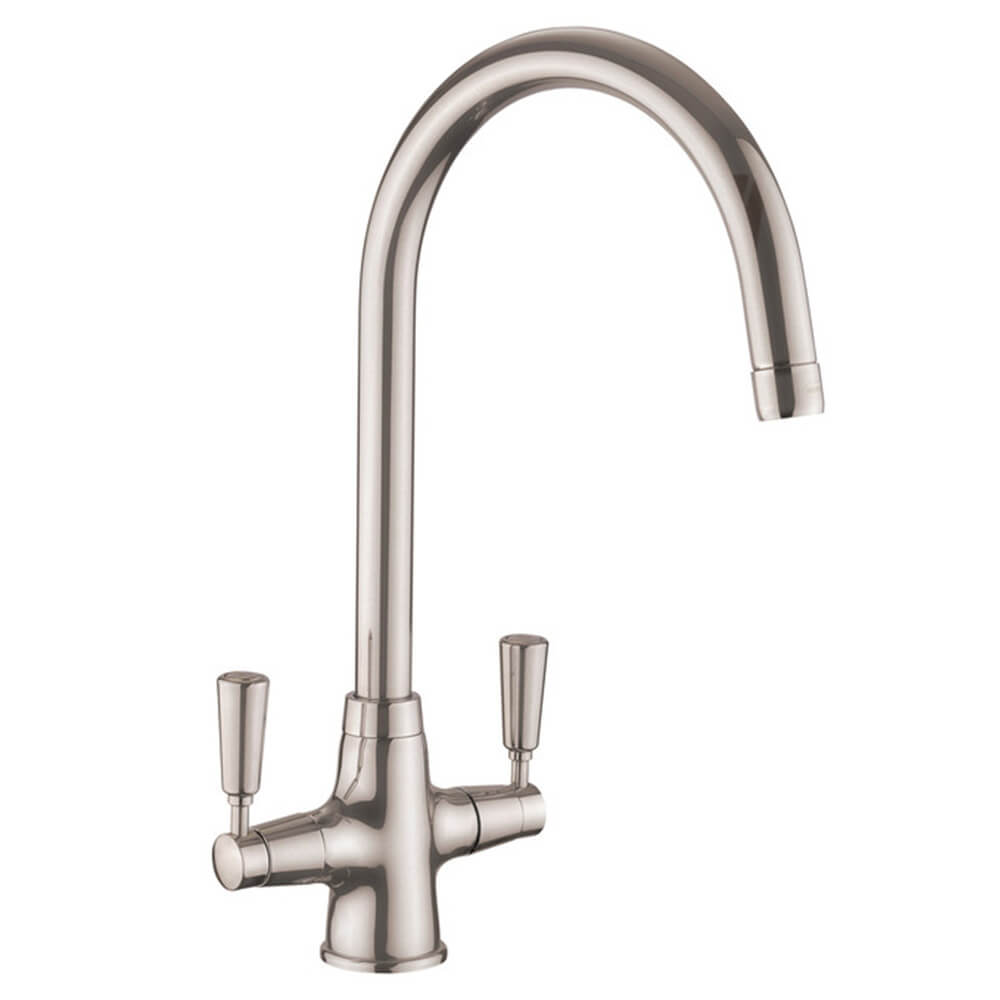 Rangemaster Aquaclassic Twin Lever Monobloc Kitchen Mixer Tap