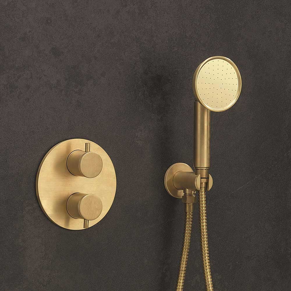 Crosswater MPRO Industrial Wall Outlet, Shower Handset & Hose
