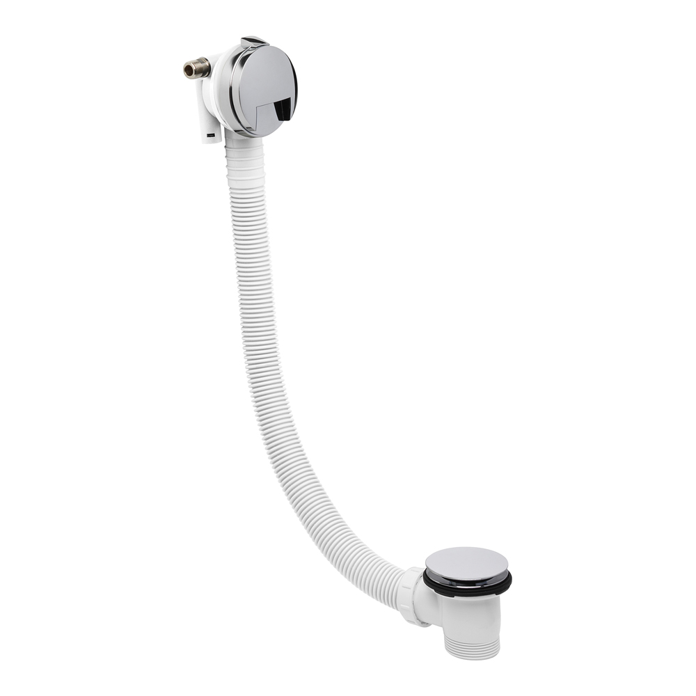 Crosswater Slimline Overflow Bath Filler with Click Clack Waste