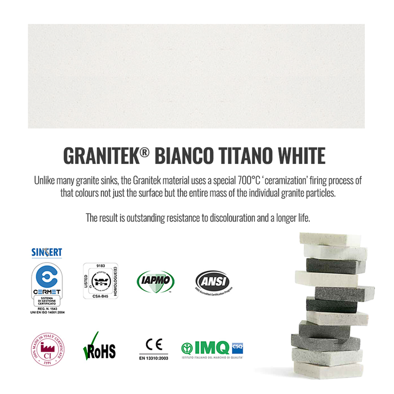 Reginox Ego White Granite Composite 1.5 Bowl Kitchen Sink & Vellamo FlexiSpray Kitchen Mixer