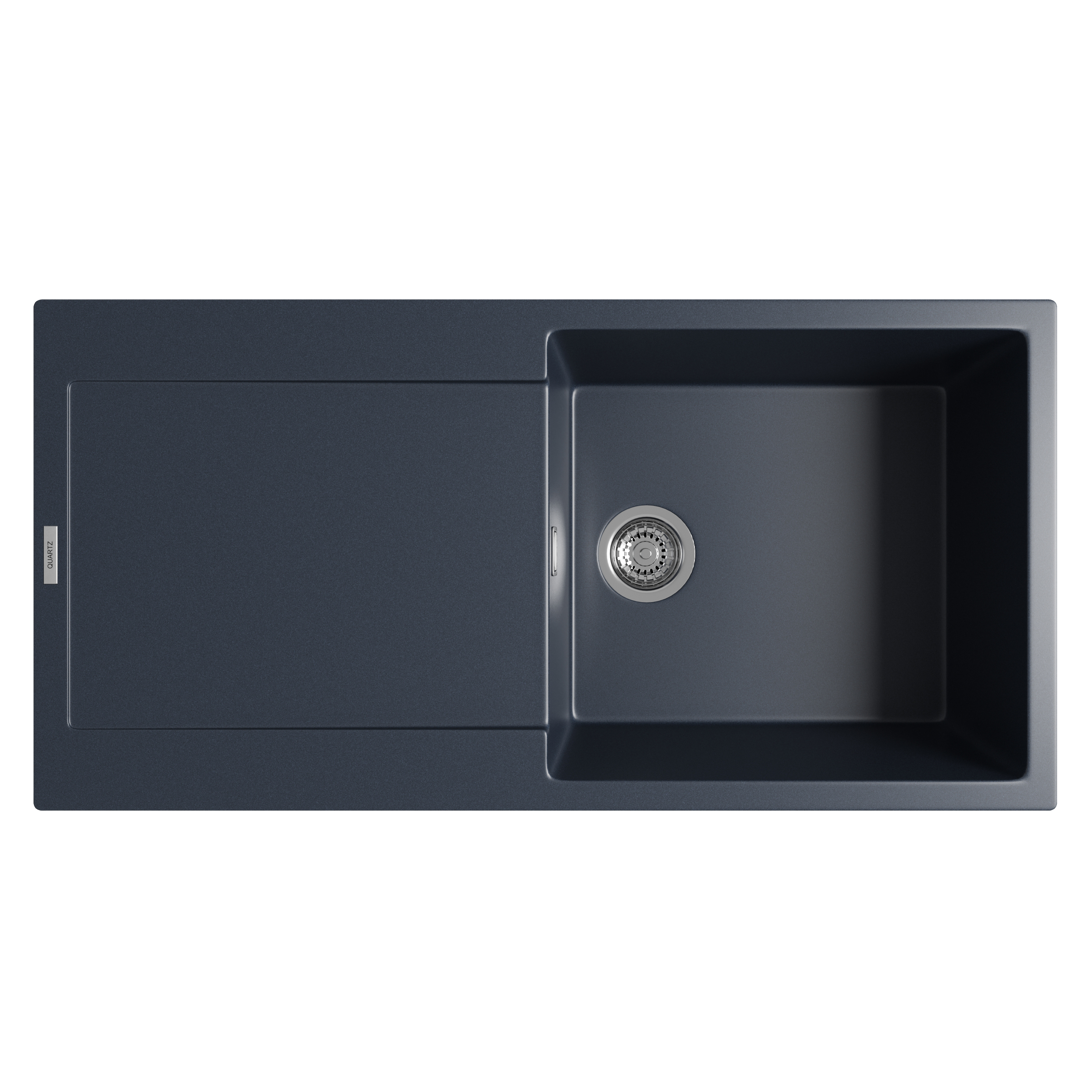 Vellamo Rocca Large 1 Bowl Granite Composite Inset Kitchen Sink & Waste - 1000 x 500mm