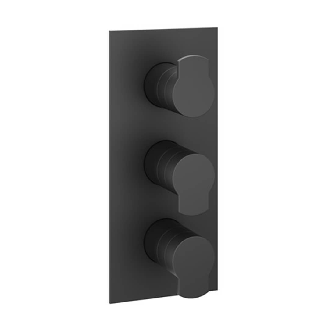 Crosswater Wisp 2 Outlet 3 Handle Concealed Thermostatic Shower Valve