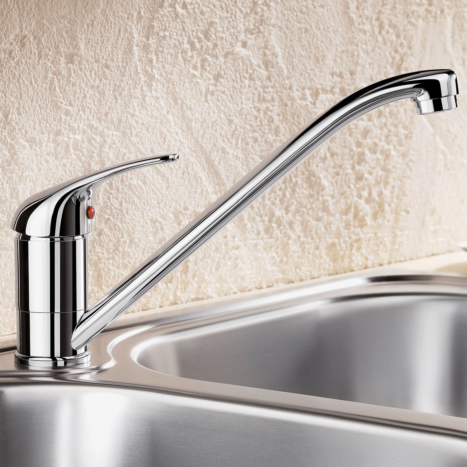 Blanco Daras Eco Water Saving WRAS Approved Single Lever Chrome Mono Kitchen Mixer Tap