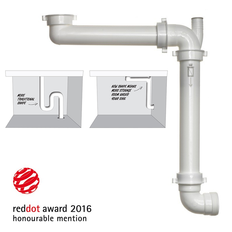 Reginox Panama Space Saving Plumbing Waste Syphon