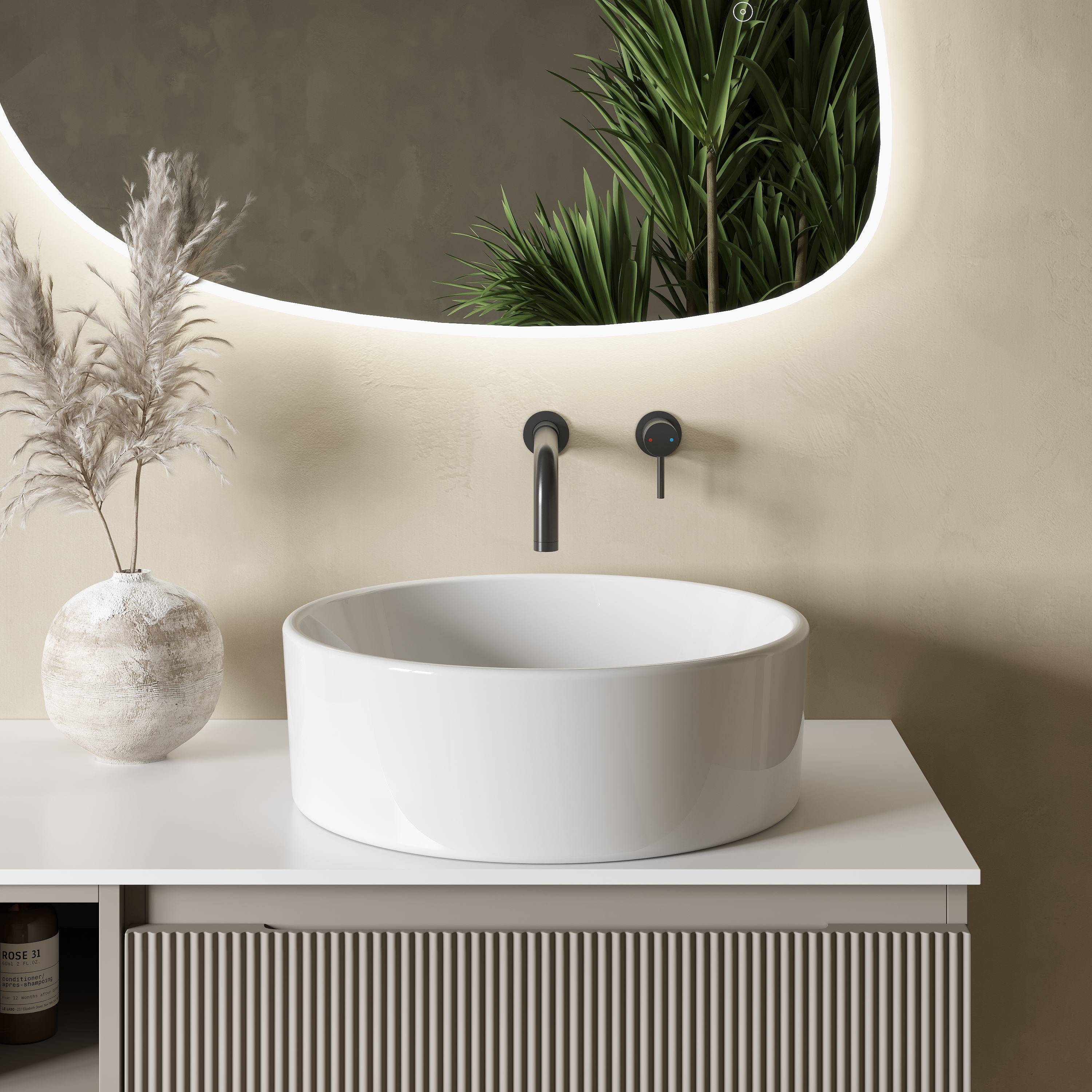 Sophia Round Countertop Basin - 410mm