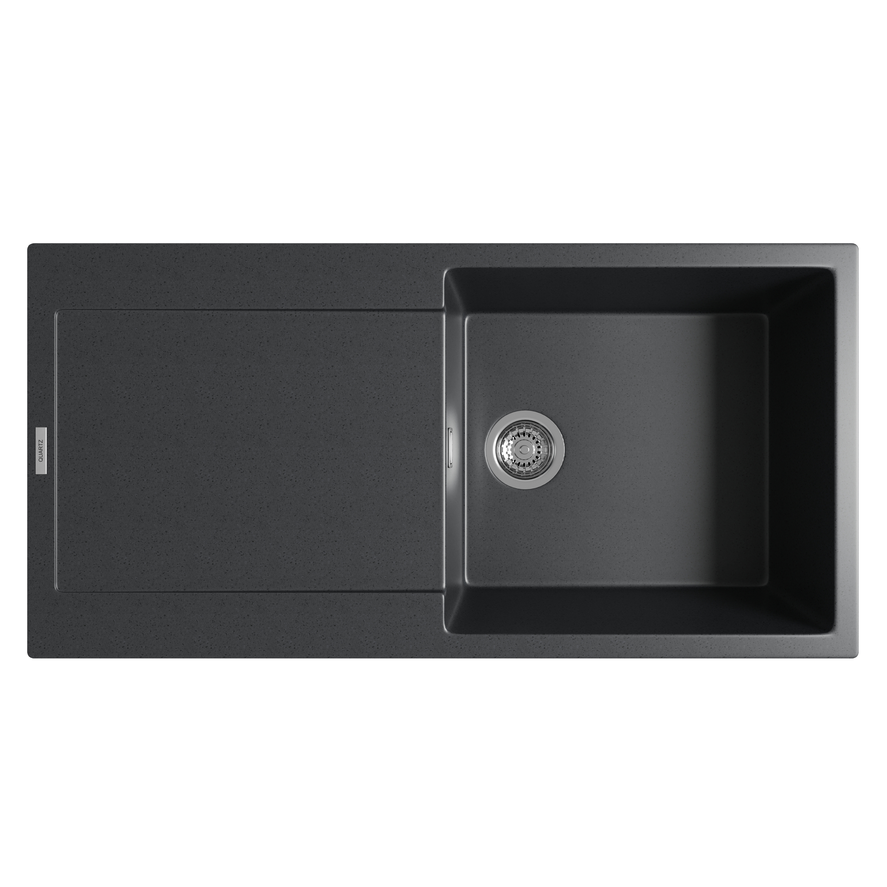 Vellamo Rocca Large 1 Bowl Granite Composite Inset Kitchen Sink & Waste - 1000 x 500mm