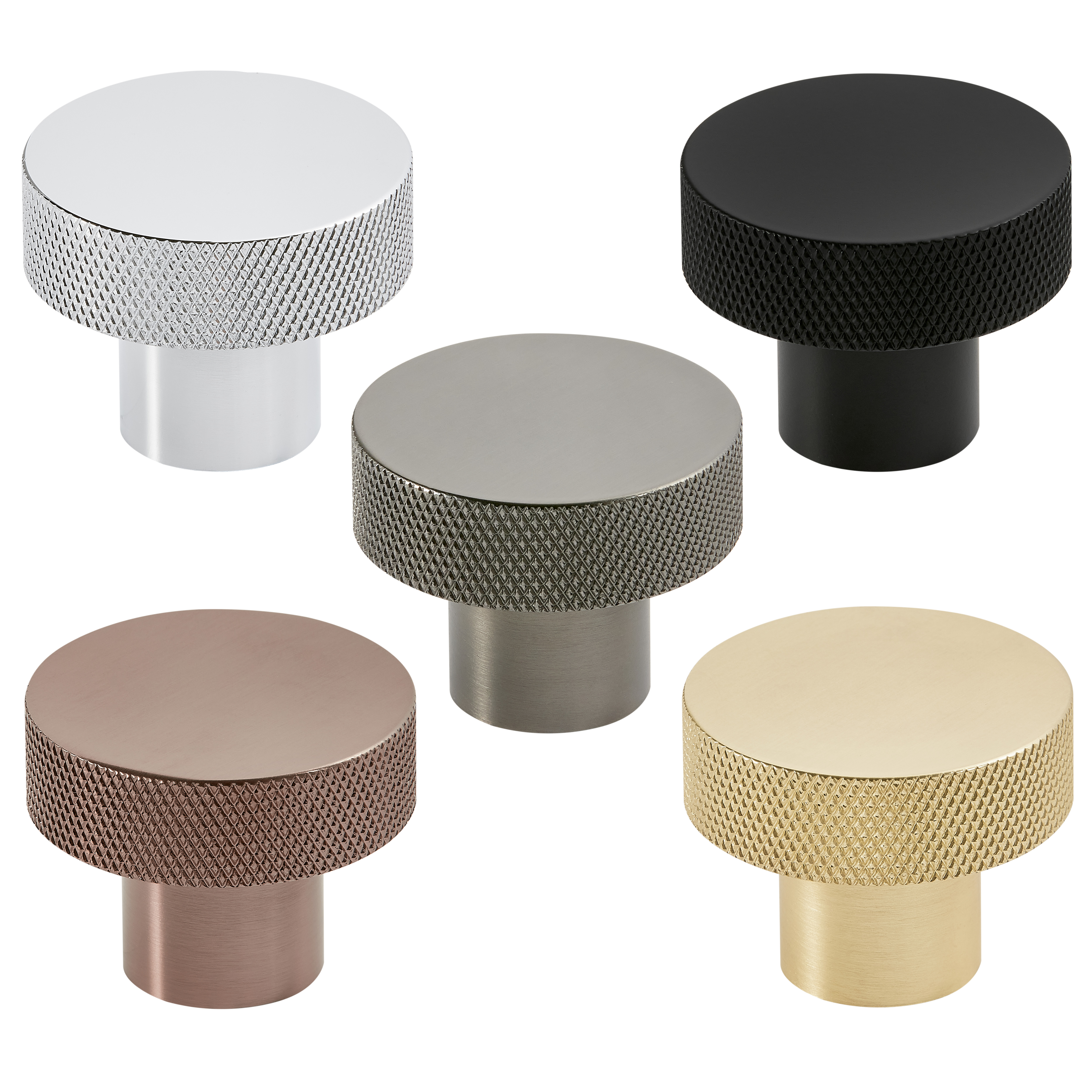 Core Knurled Furniture Handle