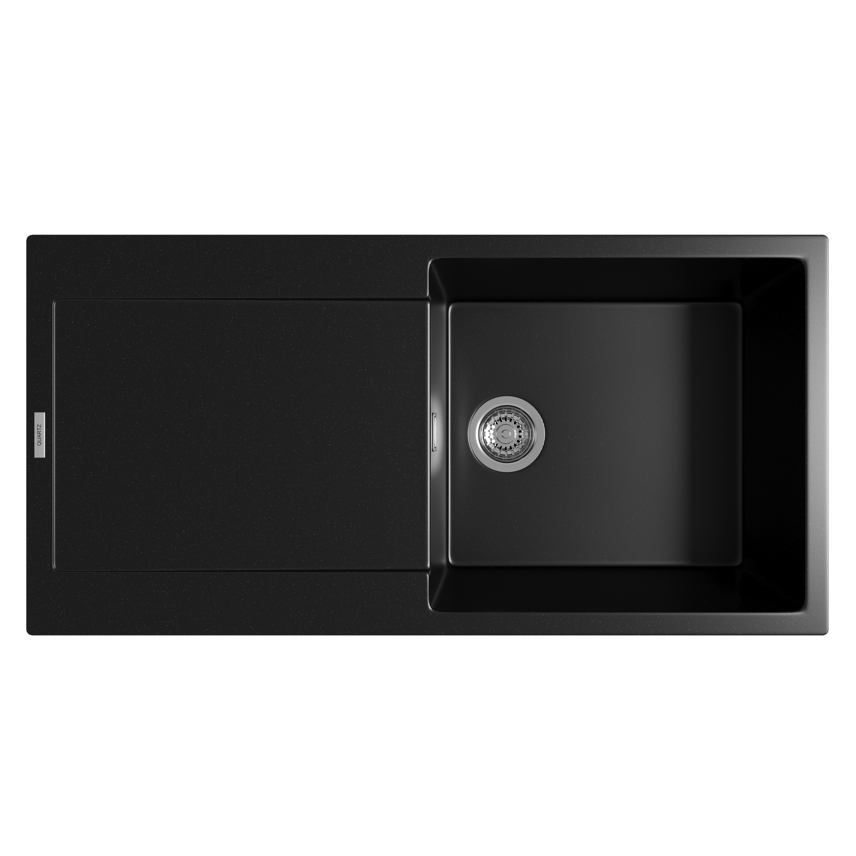 Vellamo Rocca Large 1 Bowl Granite Composite Inset Kitchen Sink & Waste - 1000 x 500mm