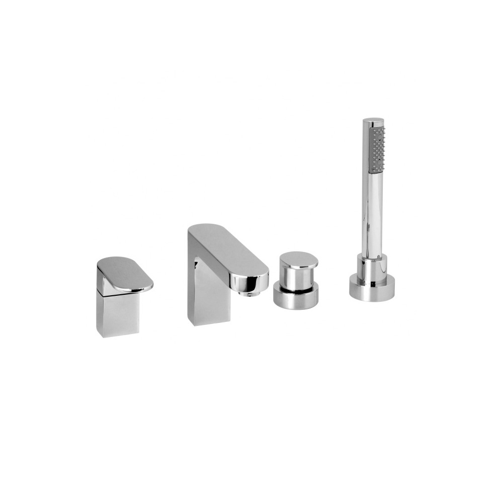 Vado Life Deck Mounted 4 Hole Bath Shower Mixer