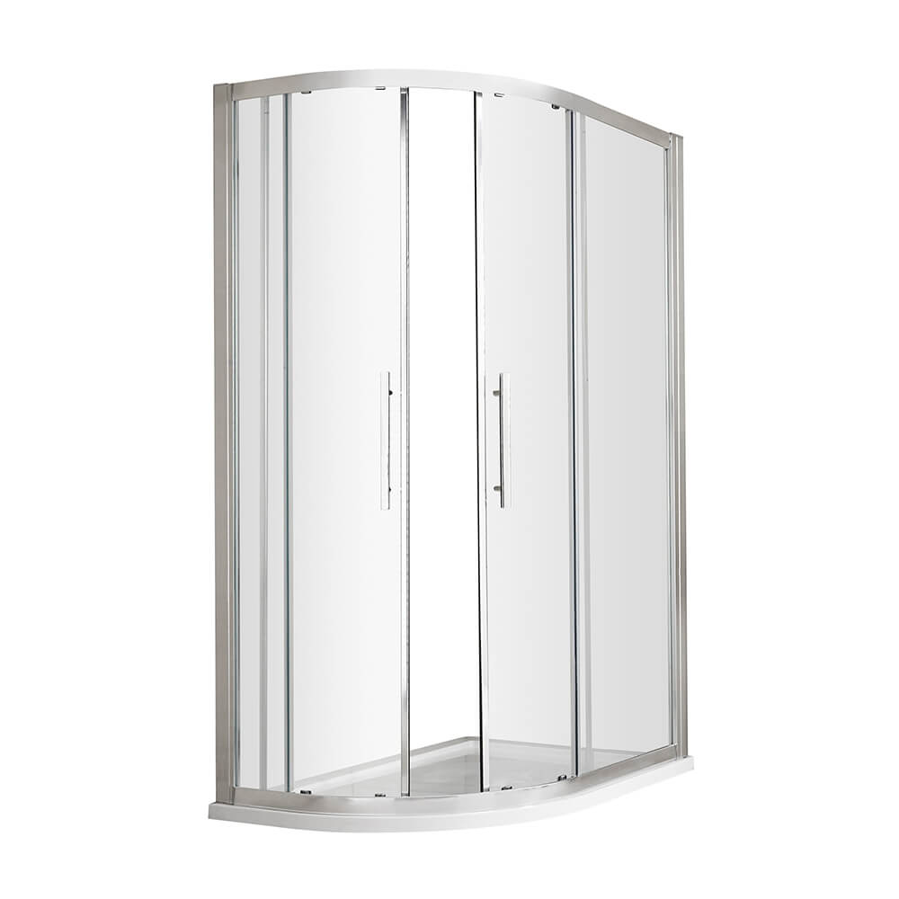 Vellamo 8mm Easy Clean Offset Quadrant Shower Enclosure