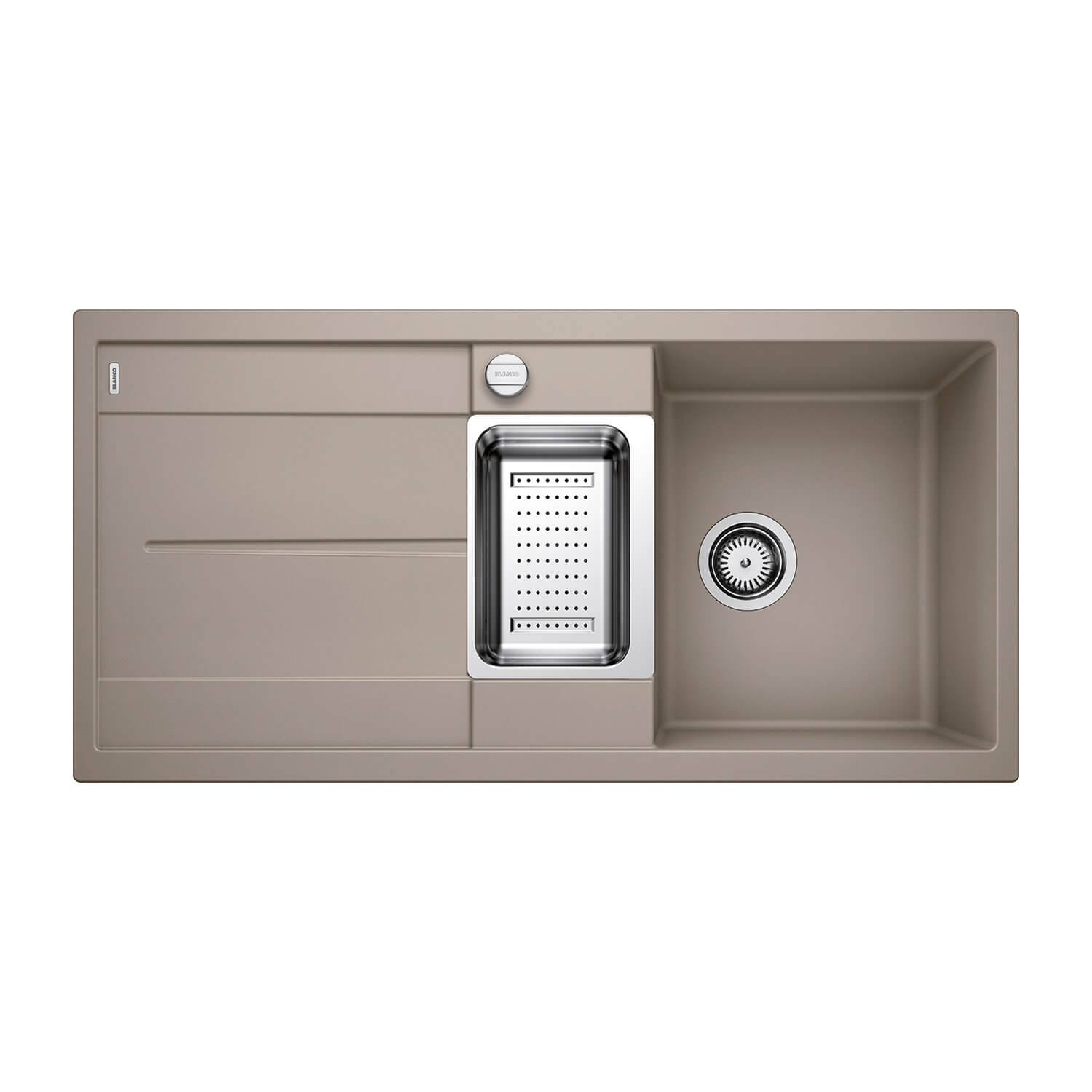 Blanco Metra 6 S 1.5 Bowl Inset Silgranit Composite Kitchen Sink & Waste with Reversible Drainer - 1000 x 500mm