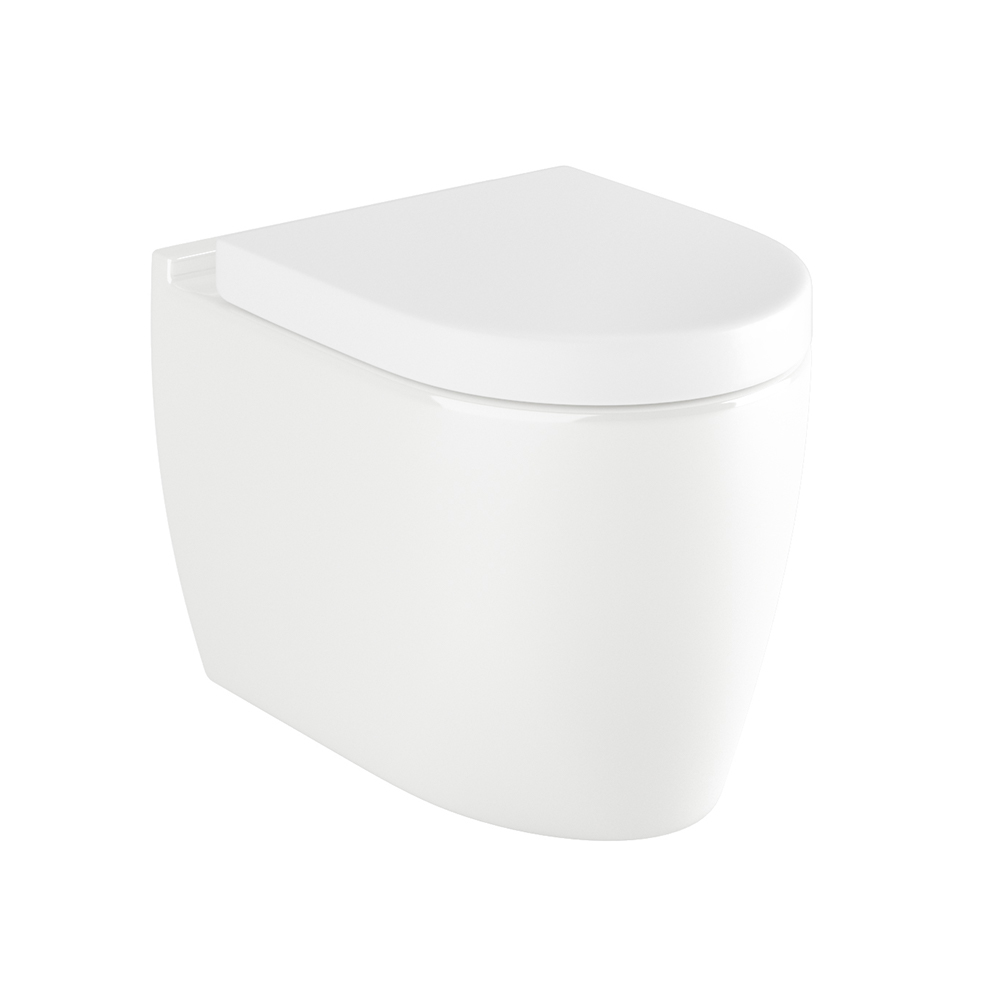 Harbour Clarity Wall Hung Toilet & Soft Close Seat - 505mm Projection